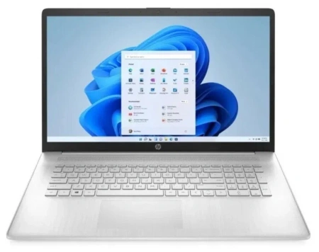 Ноутбук HP 17-cp0135ur,17,3" AMD Ryzen 5 5500U (2.1 ГГц), RAM 16 ГБ, SSD 512 ГБ, AMD Radeon Vega 7, Windows Home, (601J9EA), silver