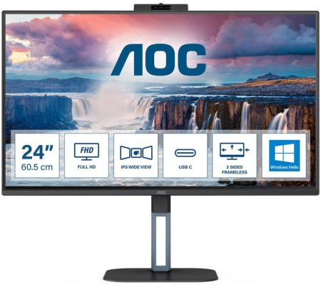 Монитор 23,8" AOC 24V5CW/BK Black