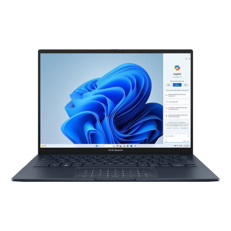 Ноутбук ASUS Zenbook 14 OLED UX3405MA-QD424, 14" (1920x1200) OLED/Intel Core Ultra 7 155H/32 ГБ LPDDR5X/1024 ГБ SSD/Intel Arc Graphics/Без системы, Синий (90NB11R1-M019S0)