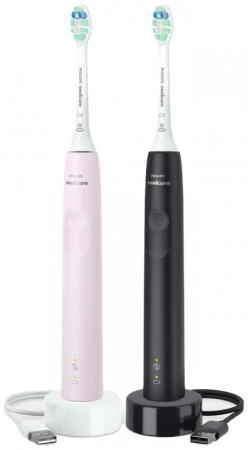 звуковая зубная щетка Philips Sonicare 3100 series HX3675/15, розовый/черный