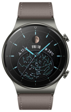 Умные часы HUAWEI WATCH GT 2 Pro (Кожа), туманно-серый