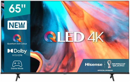 Телевизор Hisense 65E7HQ 2022 QLED, черный