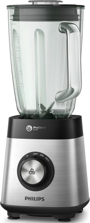Стационарный блендер Philips HR3571, серебристый/черный