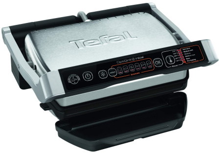 Гриль Tefal Optigrill GC706D34, нержавеющая сталь/черный