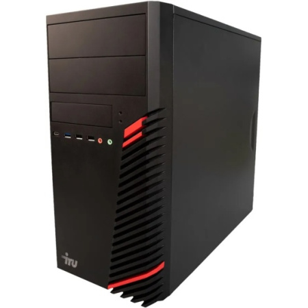 Компьютер IRU Office 310H6SM MT i3 12100 / 8Gb / SSD256Gb UHDG 730 / W11Pro64 / черный