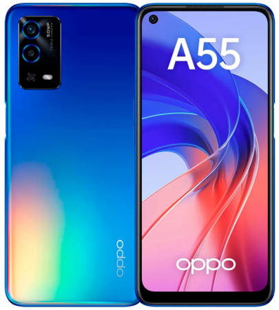 Смартфон OPPO A55 4/128 ГБ, синий