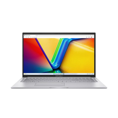 Ноутбук ASUS VivoBook 17 X1704VA-AU299, 17.3" (1920x1080) IPS/Intel Core 5 120U/16 ГБ DDR4/512 ГБ SSD/Intel Graphics/Без системы, Серебристый (90NB13X1-M000F0)
