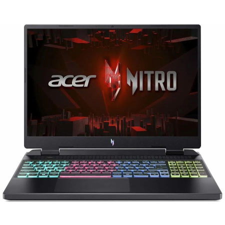 Ноутбук Acer Nitro AN16-41-R7X6, 16" (1920x1200) IPS 165Гц/AMD Ryzen 7 7840H/16ГБ DDR5/1ТБ SSD/GeForce RTX 4050 6ГБ/Без ОС, черный (NH.QLKCD.001)
