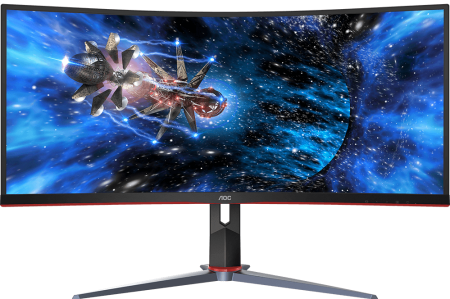 Монитор AOC 34" CU34G2X/BK VA UltraWide чёрный