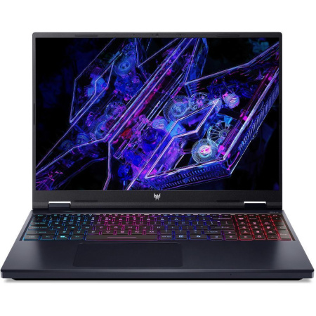Ноутбук Acer Predator Helios PH16-72-90W0, 16" (2560x1600) IPS 250 Гц/Intel Core i9-14900HX/32 ГБ DDR5/2048 ГБ SSD/NVIDIA GeForce RTX 4080 для ноутбуков (12 Гб)/Windows 11 Home, Черный (NH.QNZCD.001)
