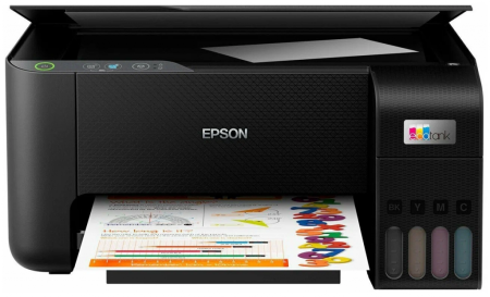 МФУ Epson EcoTank L3210, A4, цветной, струйный, черный