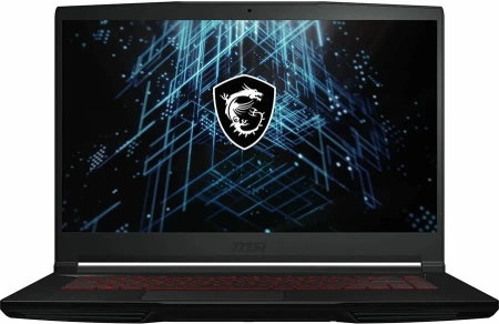 Ноутбук MSI GF63 12HW-006XRU, 15.6", IPS, Intel Core i5 12500H 2.5ГГц, 8ГБ, 512ГБ SSD, Intel Arc A370M - 4096 Мб, Free DOS, черный
