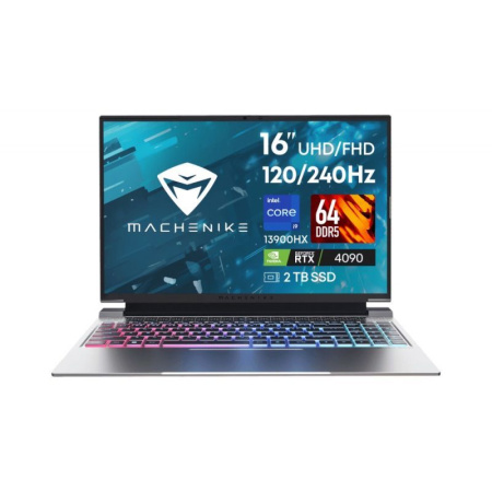 Ноутбук MACHENIKE L16 Pro Supernova, 16" (3840x2400) IPS/Intel Core i9-13900HX/16ГБ DDR5/2ТБ SSD/GeForce RTX 4090 16ГБ/Win 11 Pro, серый (JJ00G900ERU)