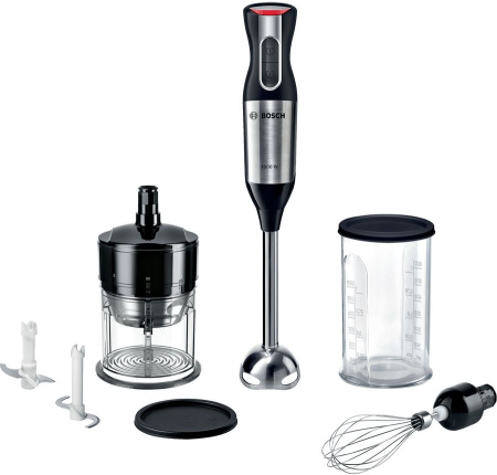 Погружной блендер Bosch ErgoMixx MS 6CM6166, нержавеющая сталь/черный