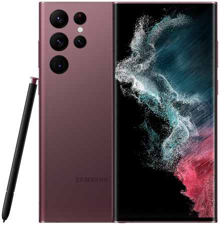 Смартфон Samsung Galaxy S22 Ultra (SM-S908B) 12/512 ГБ RU, бургунди