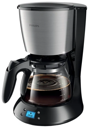 Кофеварка капельная Philips HD7459 Daily Collection, черный/металлик