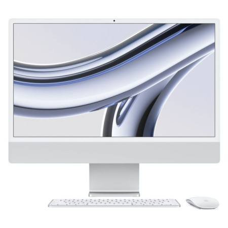 Моноблок Apple iMac 24 M3/8Gb/256Gb Silver (MQR93LL/A)