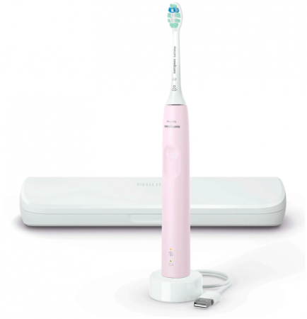 Звуковая зубная щетка Philips Sonicare 3100 HX3673, розовый