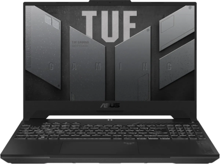 Ноутбук игровой ASUS TUF Gaming A15 FA507XI-HQ066 90NR0FF5-M004N0, 15.6", 2023, IPS, AMD Ryzen 9 7940HS 4ГГц, 8-ядерный, 16ГБ DDR5, 512ГБ SSD, NVIDIA GeForce RTX 4070 для ноутбуков - 8 ГБ, без операционной системы, серый