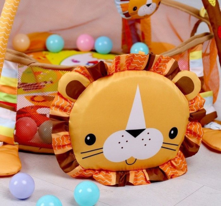 Развивающий коврик «Бонифаций», 3 в 1, игрушки, 30 цв. шаров