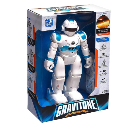 Робот радиоуправляемый IQ BOT GRAVITONE, русское озвучивание, цвет синий