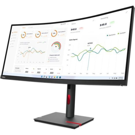 Монитор Lenovo 34" T34w-30 Black/Red 63D4GAS1CB Монитор Lenovo 34" T34w-30 Black/Red 63D4GAS1CB