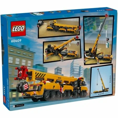 Конструктор Lego City 60409 Желтый передвижной строительный кран Конструктор Lego City 60409 Желтый передвижной строительный кран