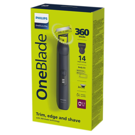 Триммер Philips OneBlade QP6542/15 черный/желтый