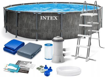 Бассейн Intex Greywood Prism Frame 26742 457х122 см серый Бассейн Intex Greywood Prism Frame 26742 457х122 см серый
