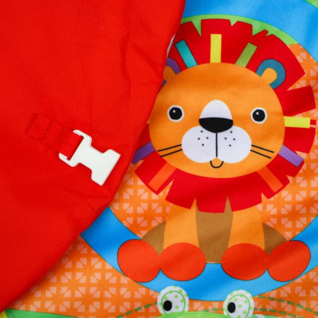 Развивающий коврик «Ежик на прогулке», с дугами и подушечкой