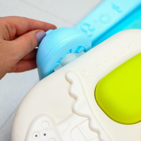 Развивающий коврик «Жирафик», с пианино, голубой