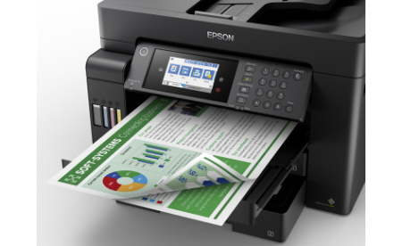 МФУ струйный Epson L15150 (C11CH72404) WiFi, USB, RJ-45 черный