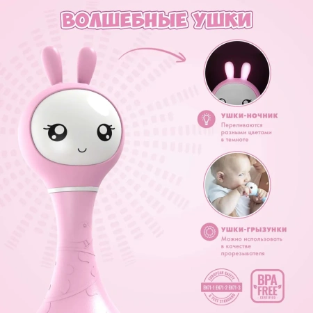 Игрушка alilo Умный зайка R1 Розовый 60908 Игрушка alilo Умный зайка R1 Розовый 60908