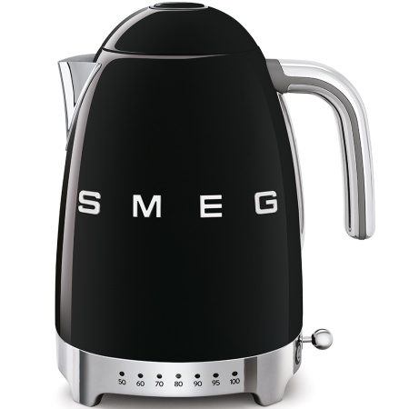 Электрический чайник SMEG KLF04BLEU, черный