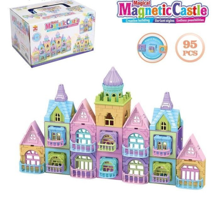 Магнитный конструктор «Замок», 95 деталей