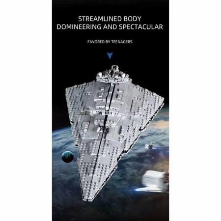 Конструктор Mould King Имперский звёздный разрушитель над Джеда-Сити