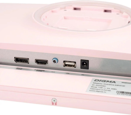 Монитор Digma 23.8" Overdrive 24P410F FHD IPS LED розовый
