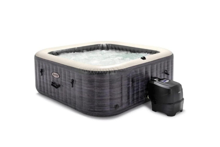 СПА-бассейн Intex 28450 175х71см "Greystone Deluxe" 795л, квадратный, аэромассаж