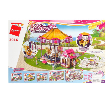 Конструктор для девочек «Карусель», 646 деталей