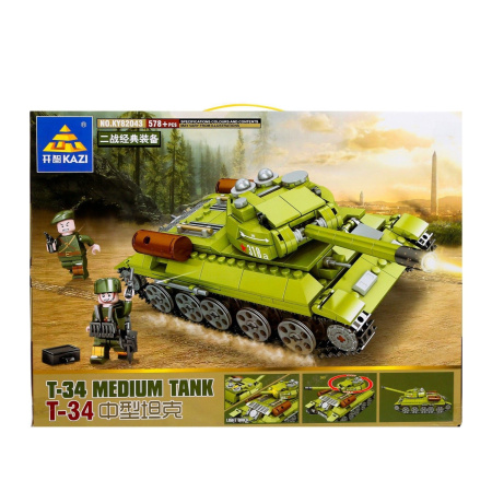 Конструктор Армия «Танк Т-34», 578 деталей