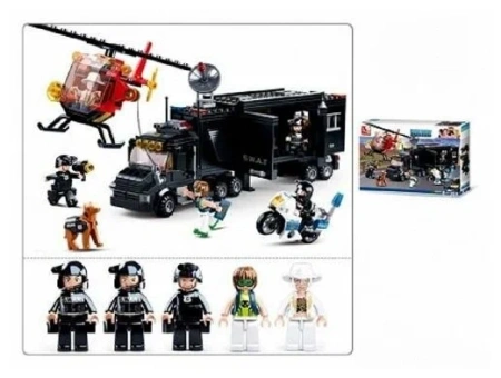 Конструктор Полиция «Мобильный штаб», 540 деталей