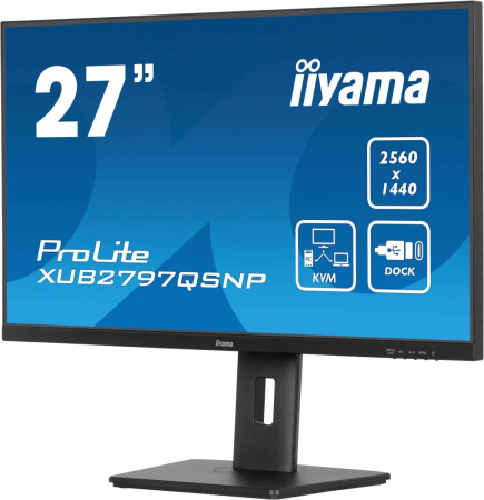 Монитор Iiyama 27" ProLite XUB2797QSNP-B1 черный IPS LED 16:9