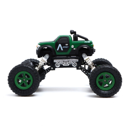 Джип радиоуправляемый «Армия», работает от аккумулятора, цвет зелёный Джип радиоуправляемый «Армия», работает от аккумулятора, цвет зелёный