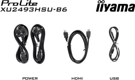 Монитор Iiyama 23.8" ProLite XU2493HSU-B6 FHD IPS LED черный