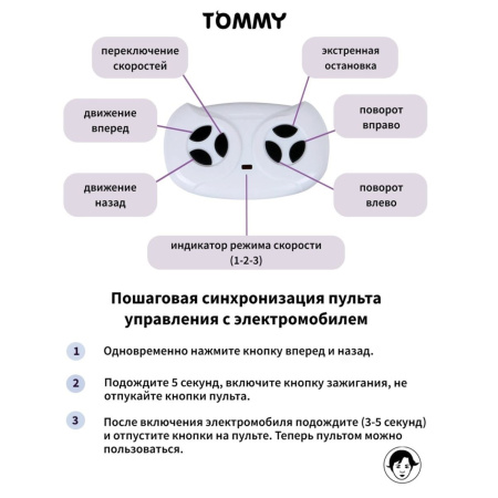 Электромобиль TOMMY Mercedes С пультом ДУ