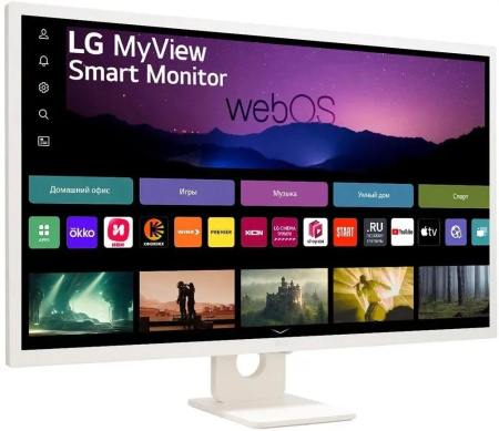 Монитор LG 31.5" 32SR50F-W белый IPS LED Монитор LG 31.5" 32SR50F-W белый IPS LED